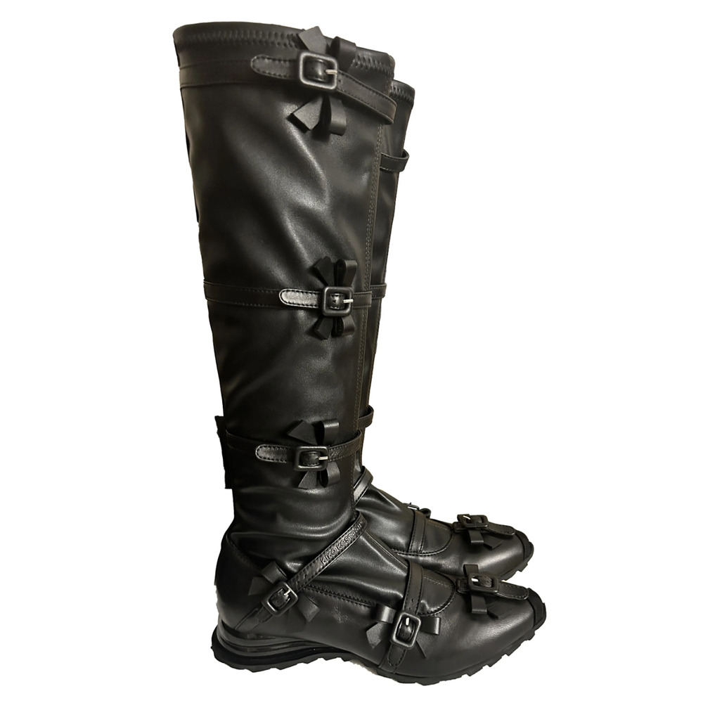 Kiko Kostadinov RIBBON HIGH BOOT Black